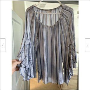 Fever Striped Top - Navy/White